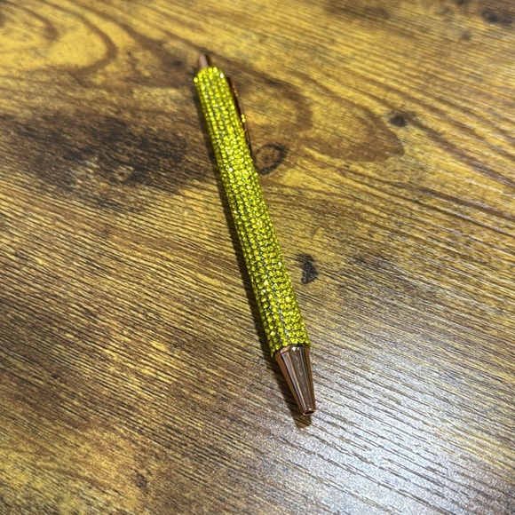Yellow Rhinestone Pen - Picture 2 of 2